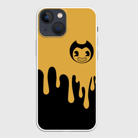 Чехол для iPhone 13 mini с принтом Bendy And The Ink Machine (37) в Тюмени,  |  | Тематика изображения на принте: bendy | bendy and the ink machine | devil | game | horror | ink | mask | бенди | бенди и чернильная машина | краска | чернила