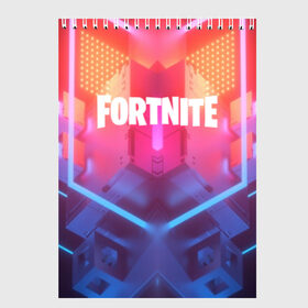 Скетчбук с принтом FORTNITE SEASON 9 в Тюмени, 100% бумага
 | 48 листов, плотность листов — 100 г/м2, плотность картонной обложки — 250 г/м2. Листы скреплены сверху удобной пружинной спиралью | 2019 | armor | armour | cybersport | esport | fortnite | game | logo | season 9 | броня | игра | киберспорт | сезон 9 | фиолетовый | фортнайт