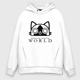 Мужское худи Oversize хлопок с принтом MONSTER HUNTER CAT в Тюмени, френч-терри — 70% хлопок, 30% полиэстер. Мягкий теплый начес внутри —100% хлопок | боковые карманы, эластичные манжеты и нижняя кромка, капюшон на магнитной кнопке | monster hunter cat | monster hunter cats | monster hunter: world | monster hunter: world   hunt em all | monster hunter: world cat | monster hunter: world hunters.