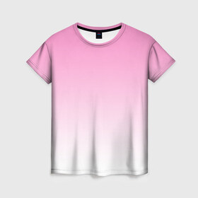 Женская футболка 3D с принтом Фэйд в Тюмени, 100% полиэфир ( синтетическое хлопкоподобное полотно) | прямой крой, круглый вырез горловины, длина до линии бедер | casual | fade | minimalism | градиент | кэжуал | кэжуал стиль | минимализм | простота