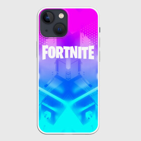 Чехол для iPhone 13 mini с принтом FORTNITE в Тюмени,  |  | 2019 | armor | armour | cybersport | esport | fortnite | game | logo | season 9 | броня | игра | киберспорт | сезон 9 | фиолетовый | фортнайт