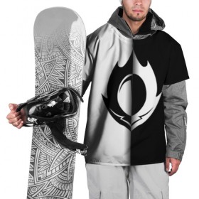 Накидка на куртку 3D с принтом Code Geass ( Black-White). в Тюмени, 100% полиэстер |  | аниме | знак гиаса | код гиас | силуэт | эмблема
