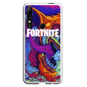 Чехол для Honor P Smart Z с принтом FORTNITE HYPERBEAST в Тюмени, Силикон | Область печати: задняя сторона чехла, без боковых панелей | 2019 | armor | armour | cybersport | esport | fortnite | game | hyperbeast | logo | monster | season 9 | skin | броня | игра | киберспорт | сезон 9 | фиолетовый | фортнайт