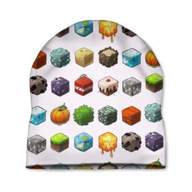 Шапка 3D с принтом Minecraft в Тюмени, 100% полиэстер | универсальный размер, печать по всей поверхности изделия | funny | mine | minecraft | mods | noob | pro | skins | story | vs | zombie | инди | конструктор | майнкрафт | моды | нуб | скин | скрипер | шахта