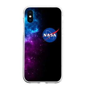 Чехол для iPhone XS Max матовый с принтом NASA (SPACE) 4 2 в Тюмени, Силикон | Область печати: задняя сторона чехла, без боковых панелей | nasa | paint | space | звезды | космос | краска | наса | черная дыра