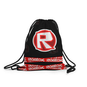 Рюкзак-мешок 3D с принтом Roblox 2 в Тюмени, 100% полиэстер | плотность ткани — 200 г/м2, размер — 35 х 45 см; лямки — толстые шнурки, застежка на шнуровке, без карманов и подкладки | game | minecraft | roblox | игра | майнкрафт | роблокс