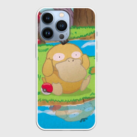 Чехол для iPhone 13 Pro с принтом Псайдак в Тюмени,  |  | detective pikachu | pikachu | pokeball | pokemon | psyduck | детектив пикачу | пикачу | покебол | покемон | псайдак