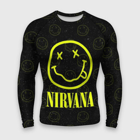 Мужской рашгард 3D с принтом Nirvana 1 в Тюмени,  |  | cobain | kurt | kurt cobain | nirvana | rock | smile | гитара | кобейн | курт | курт кобейн | нирвана | рок