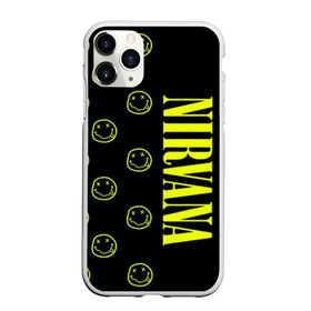 Чехол для iPhone 11 Pro Max матовый с принтом Nirvana 2 в Тюмени, Силикон |  | cobain | kurt | kurt cobain | nirvana | rock | smile | гитара | кобейн | курт | курт кобейн | нирвана | рок