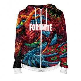 Женская толстовка 3D на молнии с принтом FORTNITE HYPERBEAST в Тюмени, 100% полиэстер | длина до линии бедра, манжеты и пояс оформлены мягкой тканевой резинкой, двухслойный капюшон со шнурком для регулировки, спереди молния, по бокам два кармана | battle royale | fortnite | fortnite battle royale | futuresynth | game | outrun | retrowave | synth | synthwave | игры | ретровейв | синтвейв | фортнайт