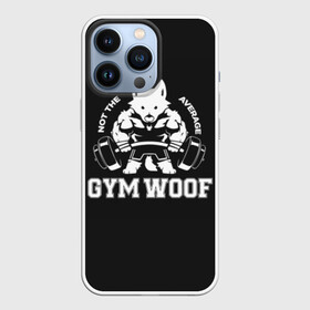 Чехол для iPhone 13 Pro с принтом GYM WOOF в Тюмени,  |  | bodybuilding | diet | exercise | fitness | gym | heath | motivation | muscle | phil | training | workout | бодибилдинг | мотивация | спорт | трансформация | фитнес | эстетичный