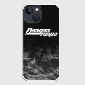 Чехол для iPhone 13 mini с принтом DANGANRONPA дым в Тюмени,  |  | anime | bear | black  white | danganronpa | danganronpa monokid | kurokuma | monokuma | monotaro | rabbit | school | shirokuma | textura | аниме | главарь | монокума | текстура | чёрно белый | школа