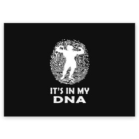 Поздравительная открытка с принтом My DNA в Тюмени, 100% бумага | плотность бумаги 280 г/м2, матовая, на обратной стороне линовка и место для марки
 | bodybuilding | diet | exercise | fitness | gym | heath | motivation | muscle | phil | training | workout | бодибилдинг | мотивация | спорт | трансформация | фитнес | эстетичный