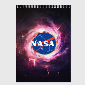 Скетчбук с принтом NASA в Тюмени, 100% бумага
 | 48 листов, плотность листов — 100 г/м2, плотность картонной обложки — 250 г/м2. Листы скреплены сверху удобной пружинной спиралью | galaxy | nasa | outer space | space company | star | астрономия | галактика | звезды | космическая компания | космическое пространство | космос | наса