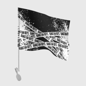 Флаг для автомобиля с принтом BTS / БТС в Тюмени, 100% полиэстер | Размер: 30*21 см | bangtan boys | bt21 | bts | bts army | bts stickers | j hope | jimin | jin | jungkook | k pop | rap monster | rapmon | suga | v | бтс | корея | стикеры bts
