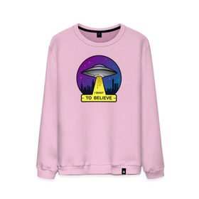 Мужской свитшот хлопок с принтом I Want To Believe в Тюмени, 100% хлопок |  | ufo | астрономия | вселенная | инопланетяни | космос | летающая тарелка | нло | пришельцы