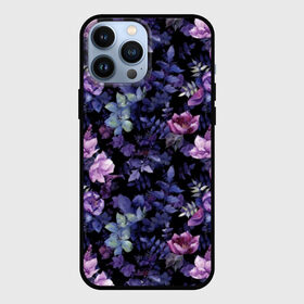 Чехол для iPhone 13 Pro Max с принтом Цветочный сад в Тюмени,  |  | бутоны | вишня | зимняя вишня | красные ягоды | летняя | лето | листья | малина | мода | плоды | сочная | цветы | ягоды | яркая