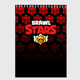 Скетчбук с принтом BRAWL STARS в Тюмени, 100% бумага
 | 48 листов, плотность листов — 100 г/м2, плотность картонной обложки — 250 г/м2. Листы скреплены сверху удобной пружинной спиралью | 8 bit | 8 бит | bibi | brawl stars | crow | el brown | leon | leon shark | max | mr.p | sally leon | shark | stars | virus | werewolf | акула | биби | вирус | ворон | леон | оборотень | пингвин