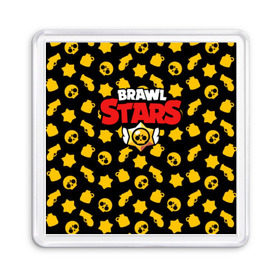 Магнит 55*55 с принтом BRAWL STARS в Тюмени, Пластик | Размер: 65*65 мм; Размер печати: 55*55 мм | Тематика изображения на принте: 8 bit | 8 бит | bibi | brawl stars | crow | el brown | leon | leon shark | max | mr.p | sally leon | shark | stars | virus | werewolf | акула | биби | вирус | ворон | леон | оборотень | пингвин