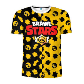 Мужская футболка 3D спортивная с принтом BRAWL STARS в Тюмени, 100% полиэстер с улучшенными характеристиками | приталенный силуэт, круглая горловина, широкие плечи, сужается к линии бедра | android | brawl stars | games | mobile game | stars | игры | мобильные игры