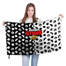 Флаг 3D с принтом BRAWL STARS в Тюмени, 100% полиэстер | плотность ткани — 95 г/м2, размер — 67 х 109 см. Принт наносится с одной стороны | android | brawl stars | games | mobile game | stars | игры | мобильные игры