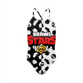 Детский купальник 3D с принтом BRAWL STARS в Тюмени, Полиэстер 85%, Спандекс 15% | Слитный крой, подклад по переду изделия, узкие бретели | android | brawl stars | games | mobile game | stars | игры | мобильные игры