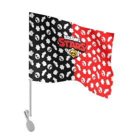 Флаг для автомобиля с принтом BRAWL STARS в Тюмени, 100% полиэстер | Размер: 30*21 см | android | brawl stars | games | mobile game | stars | игры | мобильные игры