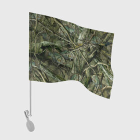 Флаг для автомобиля с принтом Лесной камуфляж в Тюмени, 100% полиэстер | Размер: 30*21 см | камуфляж | лесной камуфляж