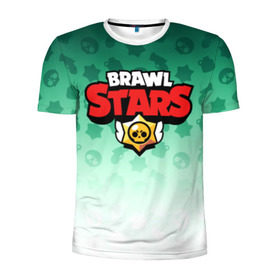 Мужская футболка 3D спортивная с принтом BRAWL STARS в Тюмени, 100% полиэстер с улучшенными характеристиками | приталенный силуэт, круглая горловина, широкие плечи, сужается к линии бедра | android | brawl stars | games | mobile game | stars | игры | мобильные игры