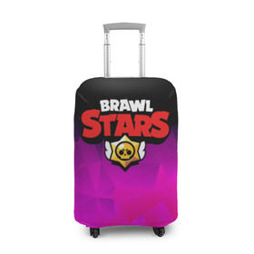 Чехол для чемодана 3D с принтом BRAWL STARS CRYSTALES в Тюмени, 86% полиэфир, 14% спандекс | двустороннее нанесение принта, прорези для ручек и колес | android | brawl stars | games | mobile game | stars | игры | мобильные игры