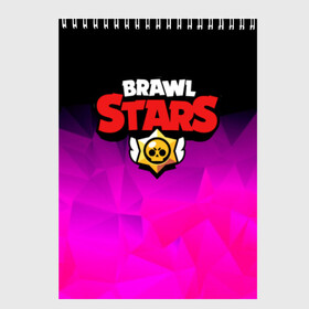 Скетчбук с принтом BRAWL STARS CRYSTALES в Тюмени, 100% бумага
 | 48 листов, плотность листов — 100 г/м2, плотность картонной обложки — 250 г/м2. Листы скреплены сверху удобной пружинной спиралью | android | brawl stars | games | mobile game | stars | игры | мобильные игры
