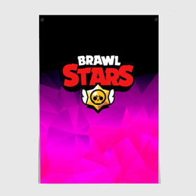 Постер с принтом BRAWL STARS CRYSTALES в Тюмени, 100% бумага
 | бумага, плотность 150 мг. Матовая, но за счет высокого коэффициента гладкости имеет небольшой блеск и дает на свету блики, но в отличии от глянцевой бумаги не покрыта лаком | android | brawl stars | games | mobile game | stars | игры | мобильные игры