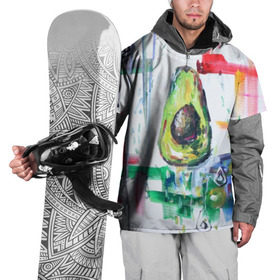Накидка на куртку 3D с принтом Авокадо авангард в Тюмени, 100% полиэстер |  | авокадо | веган | девушкам | здоровое питание | здоровье | люблю авокадо | овощи | пп | стильно | сыроед | фрукты