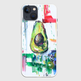 Чехол для iPhone 13 с принтом Авокадо авангард в Тюмени,  |  | авокадо | веган | девушкам | здоровое питание | здоровье | люблю авокадо | овощи | пп | стильно | сыроед | фрукты