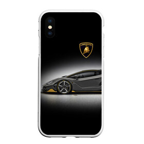 Чехол для iPhone XS Max матовый с принтом Lambo в Тюмени, Силикон | Область печати: задняя сторона чехла, без боковых панелей | Тематика изображения на принте: car | lamborghini | motorsport | power | prestige | автомобиль | автоспорт | ламборгини | мощь | престиж