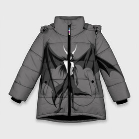 Зимняя куртка для девочек 3D с принтом Ulquiorra Cifer в Тюмени, ткань верха — 100% полиэстер; подклад — 100% полиэстер, утеплитель — 100% полиэстер. | длина ниже бедра, удлиненная спинка, воротник стойка и отстегивающийся капюшон. Есть боковые карманы с листочкой на кнопках, утяжки по низу изделия и внутренний карман на молнии. 

Предусмотрены светоотражающий принт на спинке, радужный светоотражающий элемент на пуллере молнии и на резинке для утяжки. | 4 | arrancar | bleach | cifer | espada | four | hollow | schiffer | ulquiorra | арранкар | блич | пустой | улькиорра | четвертый | шифер | эспада