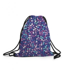 Рюкзак-мешок 3D с принтом Пурпурные конфетти в Тюмени, 100% полиэстер | плотность ткани — 200 г/м2, размер — 35 х 45 см; лямки — толстые шнурки, застежка на шнуровке, без карманов и подкладки | 