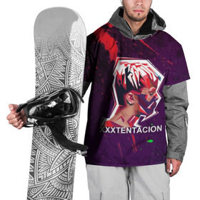 Накидка на куртку 3D с принтом XXXtentacion (Брызги Красок). в Тюмени, 100% полиэстер |  | bad | dead | death | rap | revenge | rip | usa | xxxtentacion | зарубежный реп | ревендж | реп