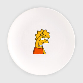 Тарелка с принтом Лиза Симпсон лузер (loser) в Тюмени, фарфор | диаметр - 210 мм
диаметр для нанесения принта - 120 мм | lisa | lisa simpson | loser | simpson | лиза | симпсон | симпсон лиза | симпсоны