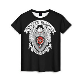 Женская футболка 3D с принтом Dropkick Murphys в Тюмени, 100% полиэфир ( синтетическое хлопкоподобное полотно) | прямой крой, круглый вырез горловины, длина до линии бедер | celtic punk | dropkick murphys | hardcore | oi | punk | группы | кельтский панк | музыка | панк | рок | стрит панк | фолк панк