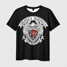 Мужская футболка 3D с принтом Dropkick Murphys в Тюмени, 100% полиэфир | прямой крой, круглый вырез горловины, длина до линии бедер | celtic punk | dropkick murphys | hardcore | oi | punk | группы | кельтский панк | музыка | панк | рок | стрит панк | фолк панк