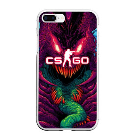 Чехол для iPhone 7Plus/8 Plus матовый с принтом CS GO Hyper Beast в Тюмени, Силикон | Область печати: задняя сторона чехла, без боковых панелей | 2019 | computer game | counter strike | cs | cs go | csgo | dota | dota2 | game | howl | hyperbeast | warning | автомат | вой | го | игрок | компьютерная игра | контр страйк | контра | кс | оружие | турнир