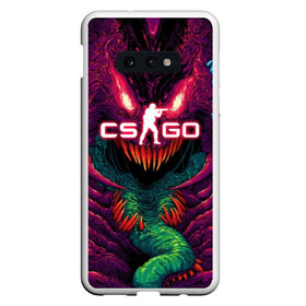 Чехол для Samsung S10E с принтом CS GO Hyper Beast в Тюмени, Силикон | Область печати: задняя сторона чехла, без боковых панелей | 2019 | computer game | counter strike | cs | cs go | csgo | dota | dota2 | game | howl | hyperbeast | warning | автомат | вой | го | игрок | компьютерная игра | контр страйк | контра | кс | оружие | турнир