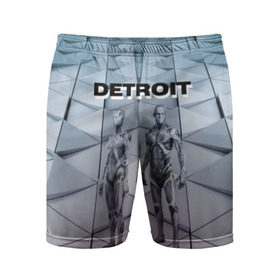 Мужские шорты 3D спортивные с принтом Detroit: Вecome Human в Тюмени,  |  | 3d | cтать человеком | detroit city | detroit: вecome human | игра | интерактивная | квест | кинематограф | приключения | франция