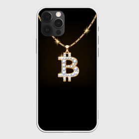 Чехол для iPhone 12 Pro Max с принтом Бриллиантовый биткоин в Тюмени, Силикон |  | Тематика изображения на принте: bitcoin | black | chain | color | diamond | emblem | gold | golden | hip hop | logo | luxury | money | style | symbol | алмаз | блеск | блестящий | бриллиант | валюта | деньги | знак | золото | золотой | криптовалюта | кулон | логотип | люкс | роскошь | с
