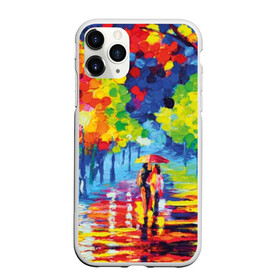 Чехол для iPhone 11 Pro Max матовый с принтом Осенний бульвар в Тюмени, Силикон |  | art | blue | couple | green | lovers | orange | street | tree | umbrella | yellow | влюбленные | дерево | дождь | желтый | зеленый | зонт | искусство | картина | краски | красный | листья | масло | о | оранжевый | осенний | отражение