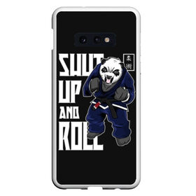 Чехол для Samsung S10E с принтом Judo PANDA в Тюмени, Силикон | Область печати: задняя сторона чехла, без боковых панелей | glory | guruma | judo | kata otoshi | m 1 | ufc | бой | борьба | дзюдзюцу | дзюдо | кимоно | мотивация | мягкий | приемы | путь | сила | скорость | спорт | стиль | татами | япония