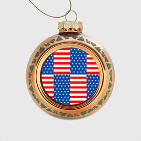 Стеклянный ёлочный шар с принтом США в Тюмени, Стекло | Диаметр: 80 мм | Тематика изображения на принте: flag | stars | usa | usa flag | америка | американский флаг | звезды | надписи | полосы | сша | флаг | флаг сша
