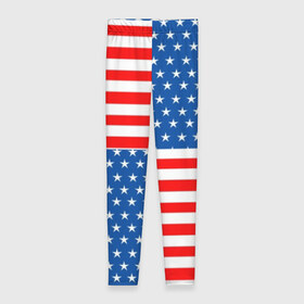 Леггинсы 3D с принтом США в Тюмени, 80% полиэстер, 20% эластан | Эластичный пояс, зауженные к низу, низкая посадка | flag | stars | usa | usa flag | америка | американский флаг | звезды | надписи | полосы | сша | флаг | флаг сша