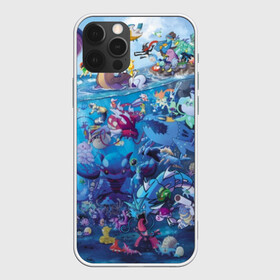 Чехол для iPhone 12 Pro с принтом Water-Type Pokemon в Тюмени, силикон | область печати: задняя сторона чехла, без боковых панелей | Тематика изображения на принте: detective pikachu | instinct | mystic | pikachu | pokeball | pokemon | pokemon go | valor | вейлор | детектив пикачу | инстинкт | мистик | пикачу | покебол | покемон | покемон гоу